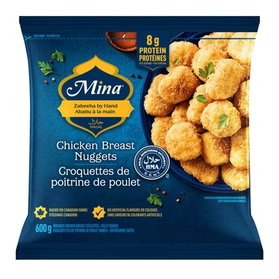Mina Halal Chicken Breast Nuggets 600 g, $1.83/100g