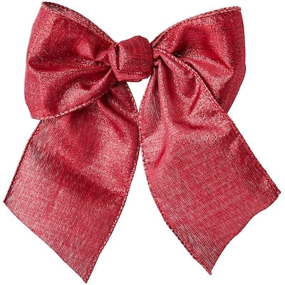 Textured Holiday Bows 2 Pack - Burgundy