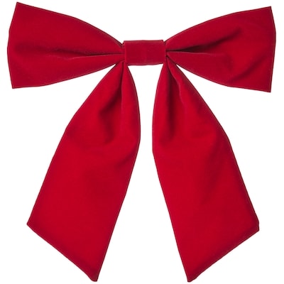 Medium Velvet Holiday Bows 2 Pack - Burgundy