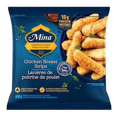 Mina Halal Chicken Breast Strips 600 g, $1.83/100g