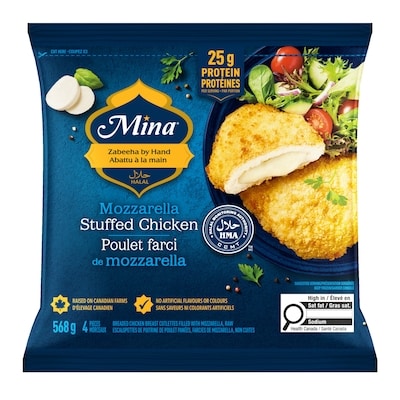 Mina Halal Mozzarella Stuffed Chicken 568 g, $1.93/100g