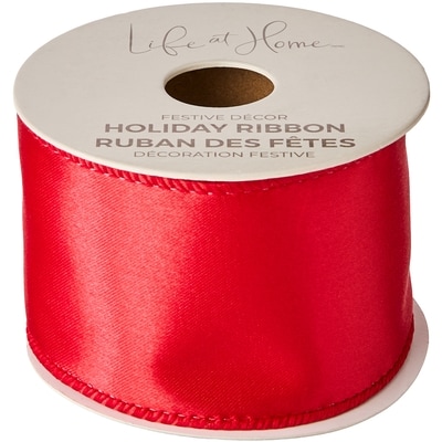 Life at Home Ruban des Fêtes 15 pi – rouge 1 ea, 4,00 $/1ch