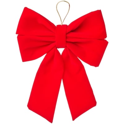 Life at Home Medium Velvet Holiday Bow - Red 1 ea, $5.00/1ea