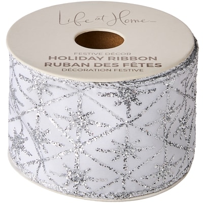 Life at Home Holiday Ribbon 15 ft - Silver 1 ea, $4.00/1ea
