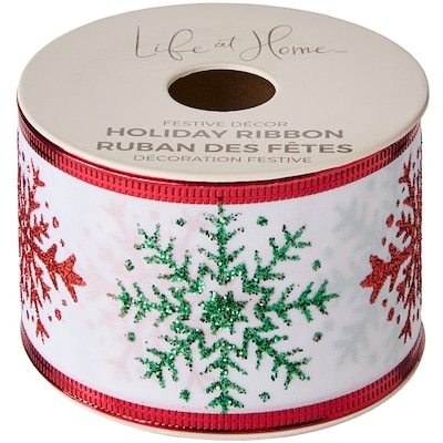Life at Home Ruban des Fêtes 15 pi – multicolore 1 ea, 4,00 $/1ch