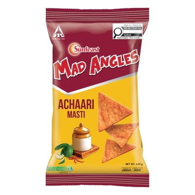 Bingo! Bingo Mad Angles Saveur Achari Masti 140 g, 1,64 $/100g