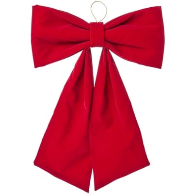 Life at Home Large Velvet Holiday Bow - Burgundy 1 ea, $7.00/1ea
