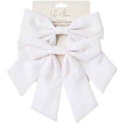 Life at Home Medium Velvet Holiday Bows 2 Pack - White 1 ea, $5.00/1ea