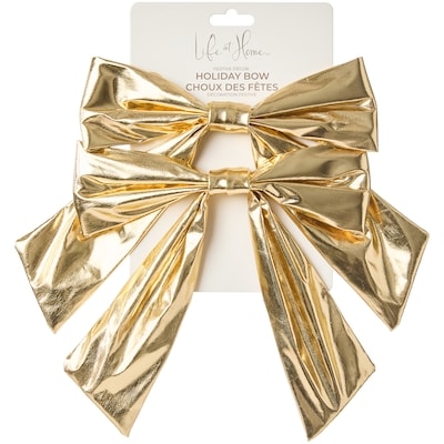 Life at Home Medium Holiday Bows 2 Pack - Gold 1 ea, $5.00/1ea