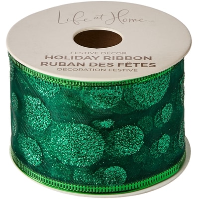 Life at Home Ruban des Fêtes 15 pi – vert 1 ea, 4,00 $/1ch