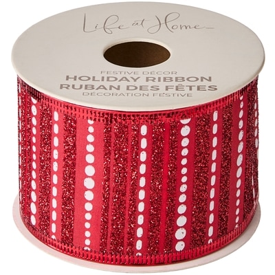 Life at Home Holiday Ribbon 15 ft - Multicolour 1 ea, $4.00/1ea