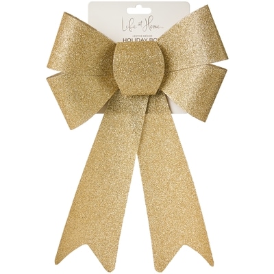 Life at Home Medium Holiday Bow - Gold 1 ea, $4.00/1ea