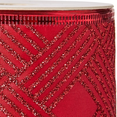 Ruban des Fêtes 15 pi – rouge