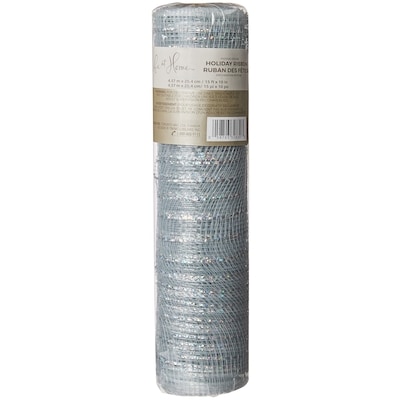 Life at Home Ruban des Fêtes 10 po x 15 pi – maille argentée 1 ea, 4,00 $/1ch