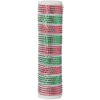 Holiday Ribbon 10 in x 15 ft - Multicolour Mesh