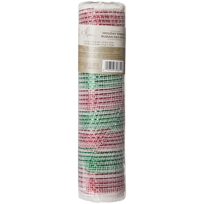 Life at Home Ruban des Fêtes 10 po x 15 pi – maille multicolore 1 ea, 4,00 $/1ch