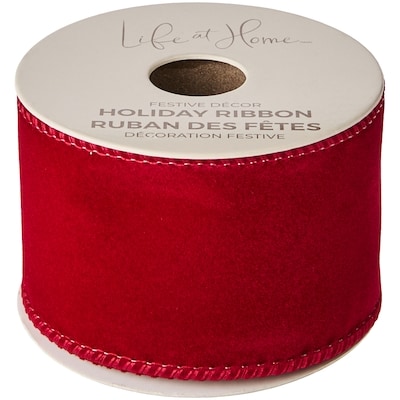 Life at Home Holiday Ribbon 15 ft - Burgundy 1 ea, $4.00/1ea