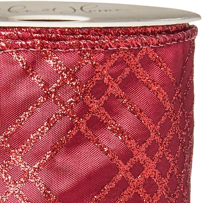 Holiday Ribbon 15 ft - Burgundy