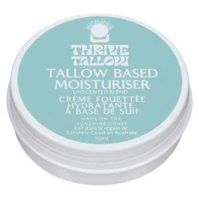 Thrive Tallow Tallow Based Moisturiser Unscented Blend 70 ml, $48.56/100ml