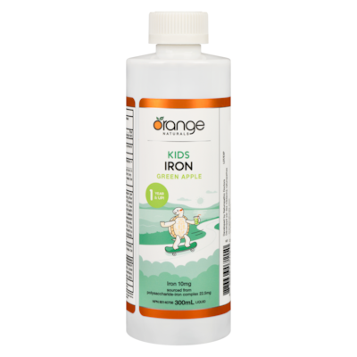 Orange Naturals Iron Liquid Green Apple 1 Year & Up 10 Mg 300 ml, $11.66/100ml