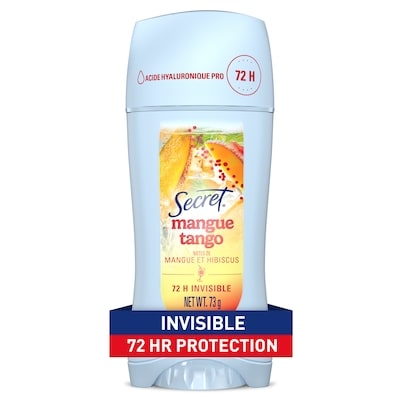 Secret Antisudorifique et désodorisant pour femmes invisible en bâton Fraîcheur, Passion baies 73 g, 12,32 $/100g