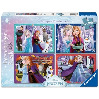 Ravensburger Pz Disney Frozen Puzzle 4x100 pcs 1 ea, $30.00/1ea