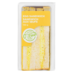 O'Frais Egg Sandwich 140 g, $2.50/100g