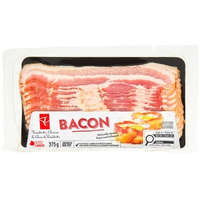 le Choix du Président Bacon régulier 375 g, 2,67 $/100g