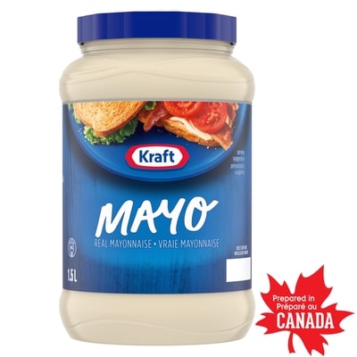 Kraft Vraie mayonnaise 1.5 l, 0,73 $/100ml