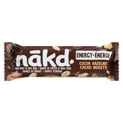 Nakd Barre de fruits & noix crue cacao noisette 45 g, 4,42 $/100g