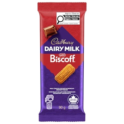 Cadbury DAIRY MILK Biscoff, paquet de 1 90 g, 6,10 $/100g