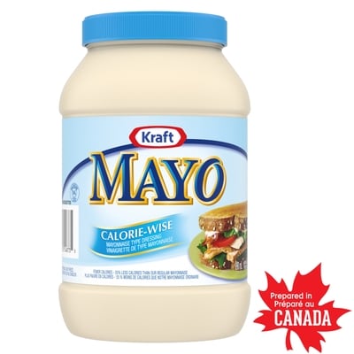Kraft Vraie mayonnaise Calorie-Wise 890 ml, 0,90 $/100ml