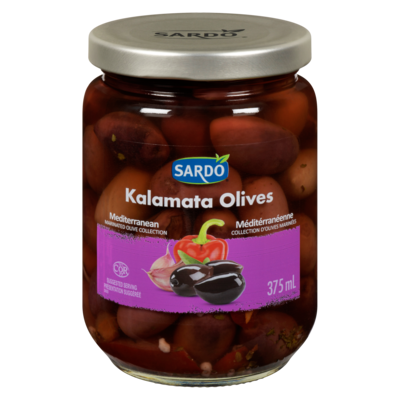 Sardo Kalamata olives 375 ml, 1,46 $/100ml