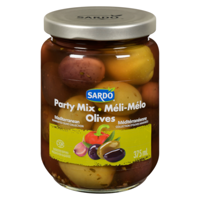 Sardo Party Mix Olives 375 ml, $1.46/100ml