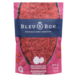 Bleu & Bon Petits fruits du québec brisures de framboises 300 g, 2,00 $/100g