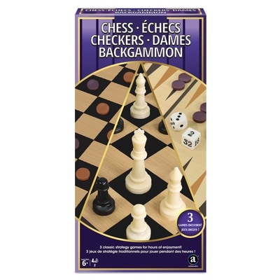 Merchant Ambassador MCAM 3IN1-Chess, Checker, Backgammon 1 ea, $10.00/1ea
