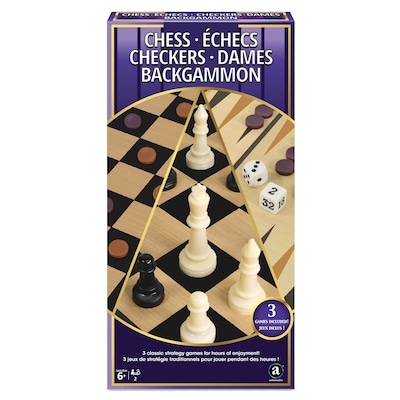 Merchant Ambassador MCAM 3IN1-Echecs, Dames , Backgammon 1 ea, 10,00 $/1ch