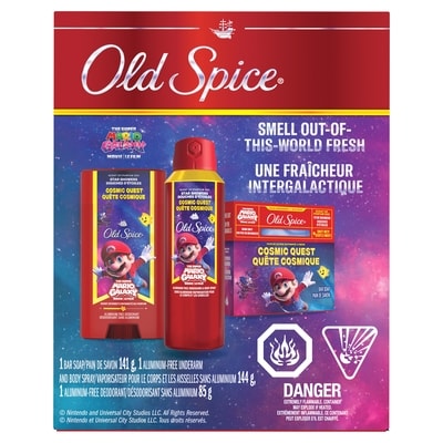 Old Spice Super Mario Cosmic Quest 3-pack Gift Set 1 ea, $3.33/1ea