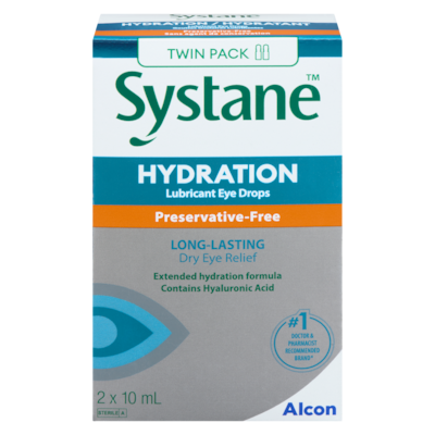 Systane Lubricant Eye Drops Preservative-Free Twin Pack 20 ml, $199.95/100ml