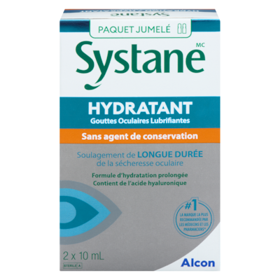 Systane Gouttes oculaires lubrifiantes sans agent de conservation paquet jumelé 20 ml, 189,95 $/100ml