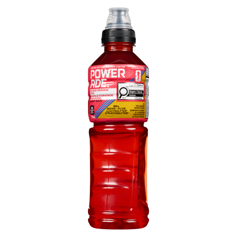 Powerade Sports Drink Blood Orange Kick Flavour Limited Edition