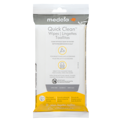 Medela Wipes 15.2 Cm X 17.8 Cm 30 ea, $0.27/1ea