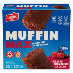 SpaVita◆サッキー◆ Leclerc Muffin Bars Raspberry Burst & Cocoa - 223 g | Valumart