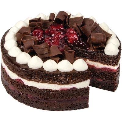 null Black Forest Cake 1.28 kg, $2.50/100g