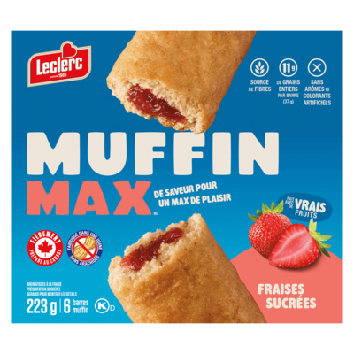 Barres muffin fraises