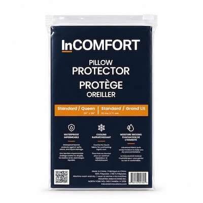 InCOMFORT Pillow Protector - Standard 1 ea, $8.00/1ea
