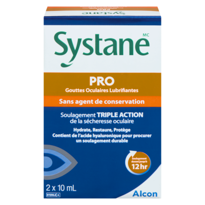 Systane Gouttes oculaires lubrifiantes sans agent de conservation 20 ml, 189,95 $/100ml