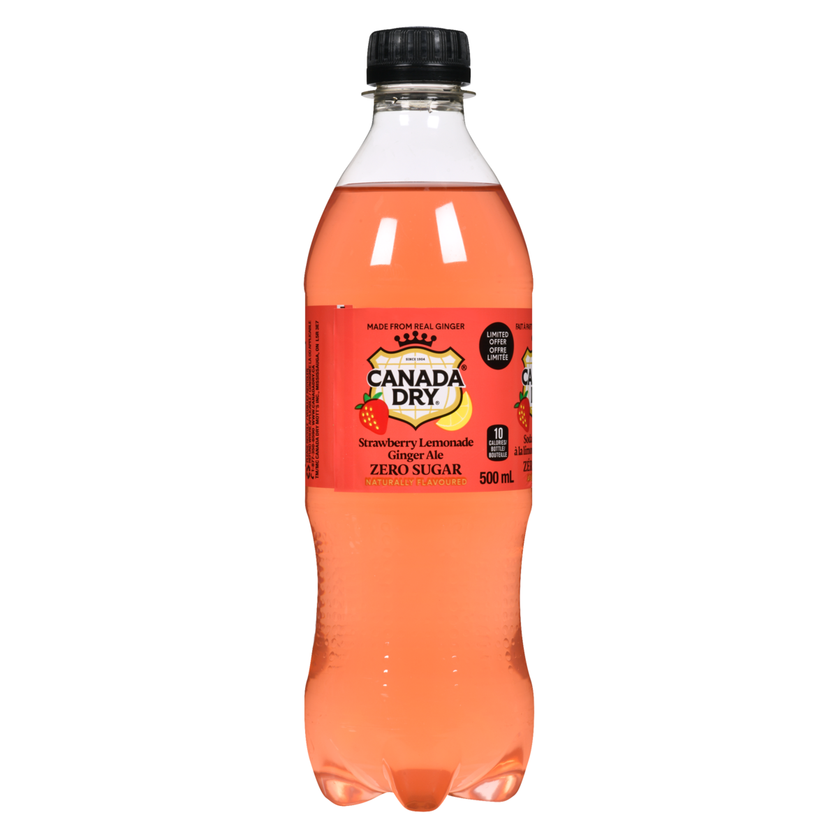 Canada Dry Ginger Ale Zero Sugar Raspberry Lemonade