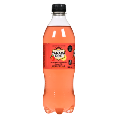 Canada Dry Strawberry Lemonade Ginger Ale 500 ml, $0.76/100ml