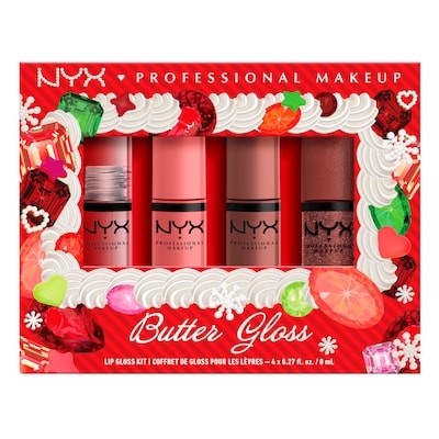 Nyx Butter Gloss Bling Lip Gloss Kit, 4 Piece Holiday Set 1 ea, $42.99/1ea
